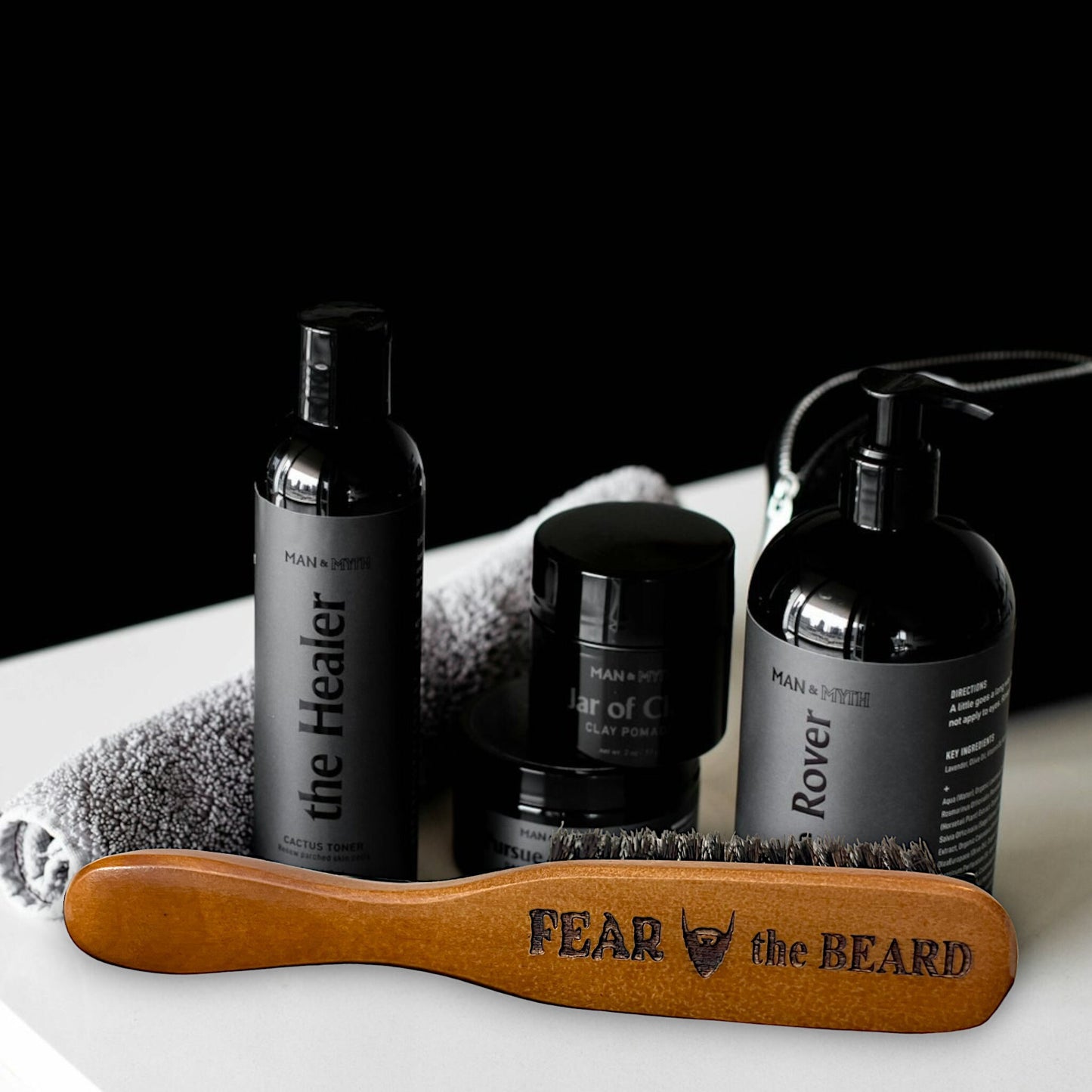 Beard Comb & Brush Kit