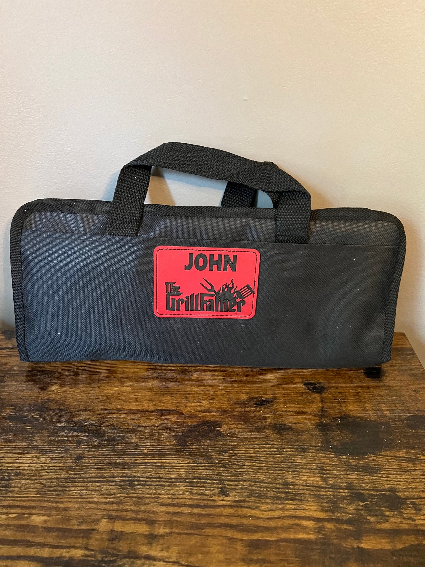 6 Piece Personalized Grill Set- Grill Father (custom designs also available)